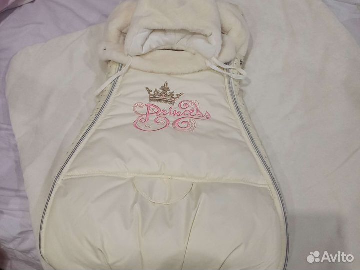 Конверт на выписку для девочки зима