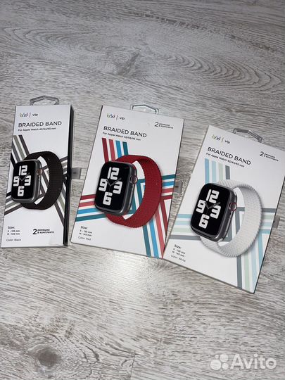 Ремешок плетёный vlp для Apple Watch 42/44/45, M