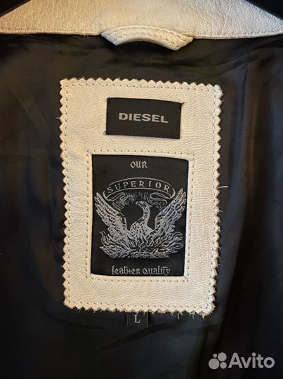 Мужская Кожаная куртка Diesel винтаж L