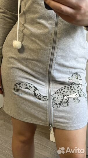 Халат женский с капюшоном