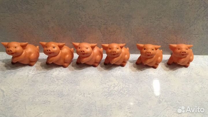 Резиновые игрушки СССР свиньи