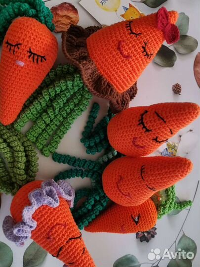 Морковка мягкая игрушка