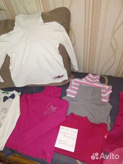 Вещи пакетом на девочку от 104-110