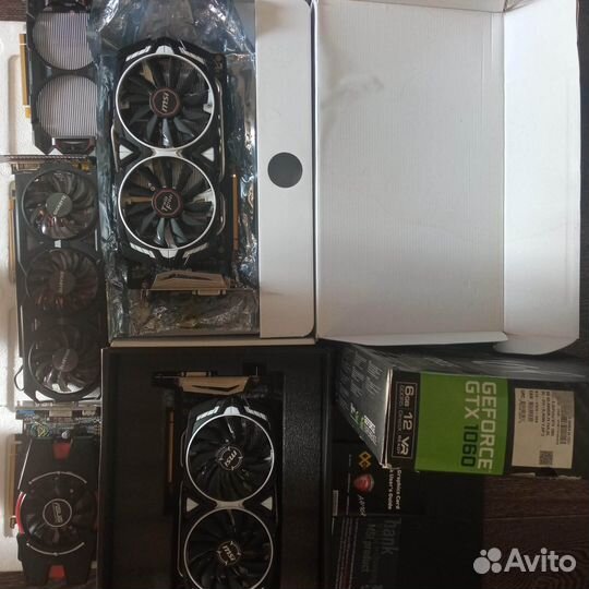Игровые видеокарты,gtx 1060(2шт)gtx960 итд,рабочие
