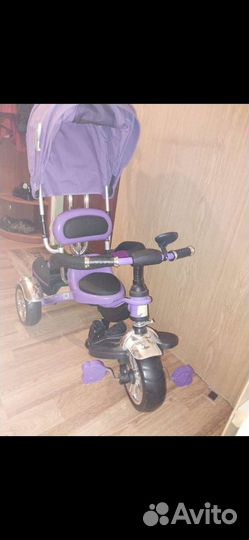 Детский велосипед с ручкой новый