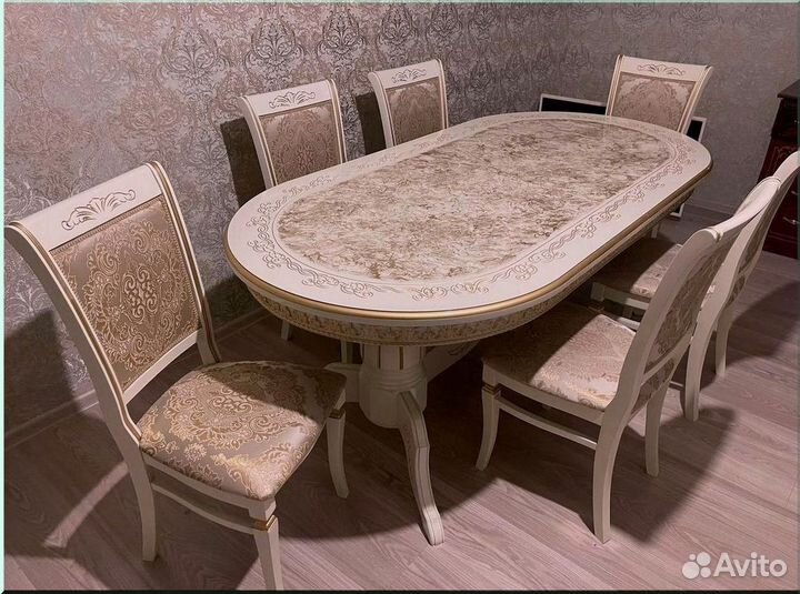 Кухонный стол раскладной белый