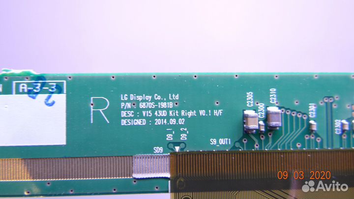 6870S-1980B 6870S-1981B для LG 43UH603V-ZE