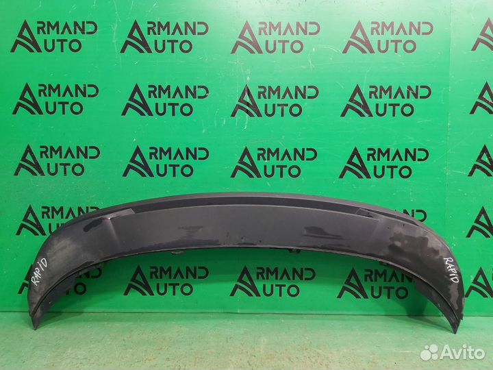Юбка бампера задняя Skoda Rapid 2 2020