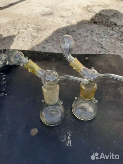 Колба со шлифом и насадкой дозатором