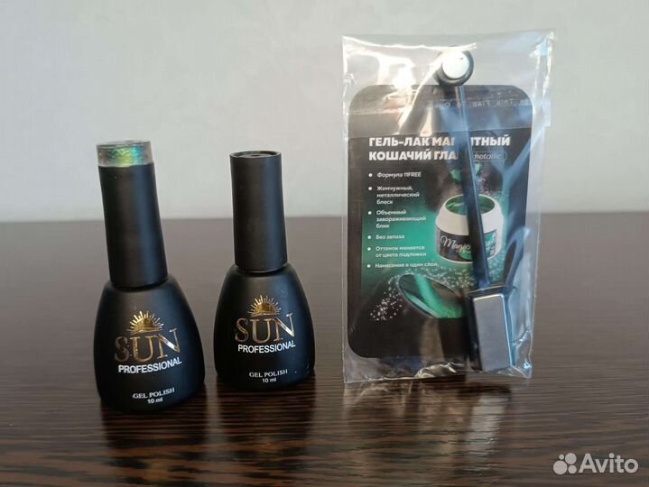 Набор гель лаков кошачий глаз