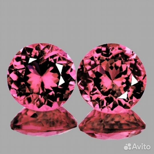 Гранат натуральный 2,44Ct 6мм 2шт VVS Круг