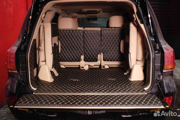3Д коврики в багажник LX570 2008 7