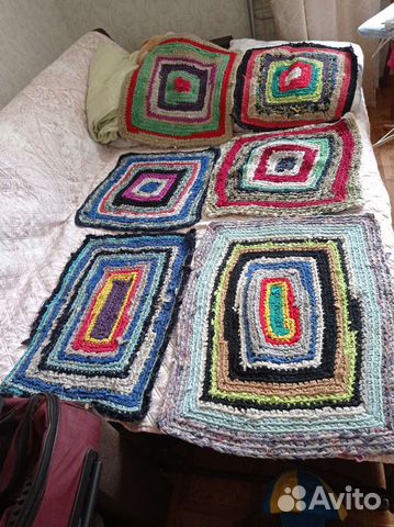 Коврики, самовязанные