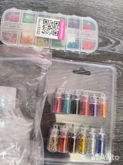 Набор для наращивания ногтей+декор