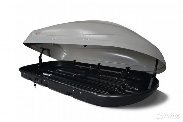 Серый бокс с открытием на 2 стороны. Объем 410 л