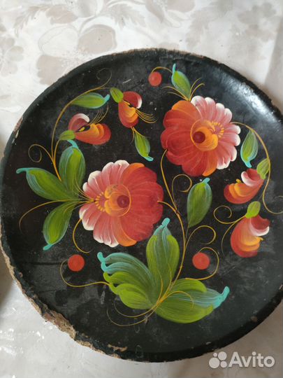 Деревянный декор тарелки