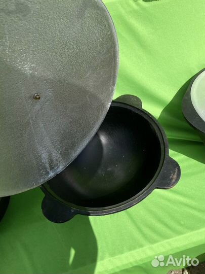Казан чугунный с печкой