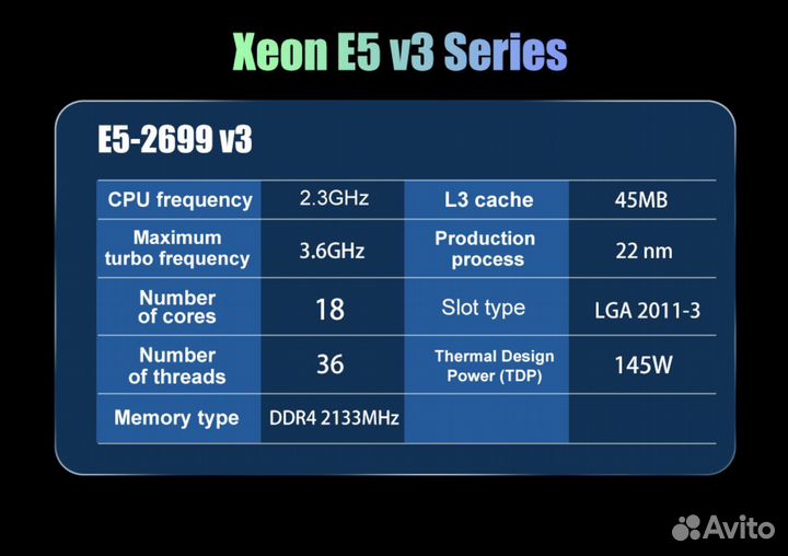 Xeon e5 2699v3/2697v3 финальная версия на X99