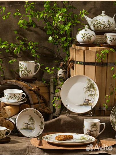 Обеденный сервиз на 4 персоны из фарфора