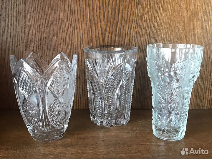 Вазы для цветов. Хрусталь. Стекло. Керамика