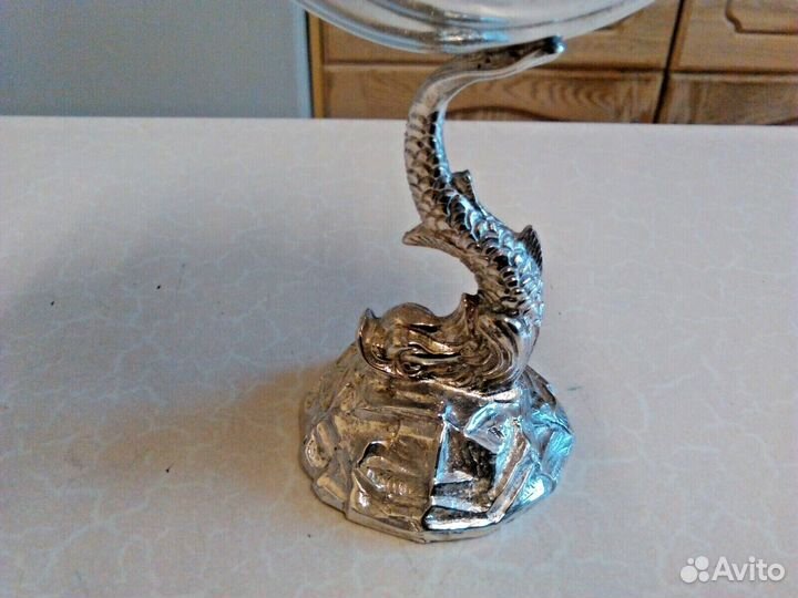 Винтажное Сервировочное Блюдо на подставке