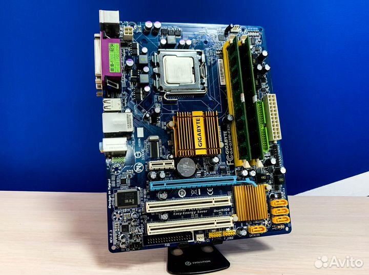 Комплект мат. плата G31M-ES2L + Q6600 + 4Gb DDR2