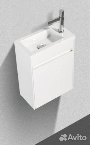 Тумба с раковиной BelBagno Pietra Mini 40R Bianco Lucido