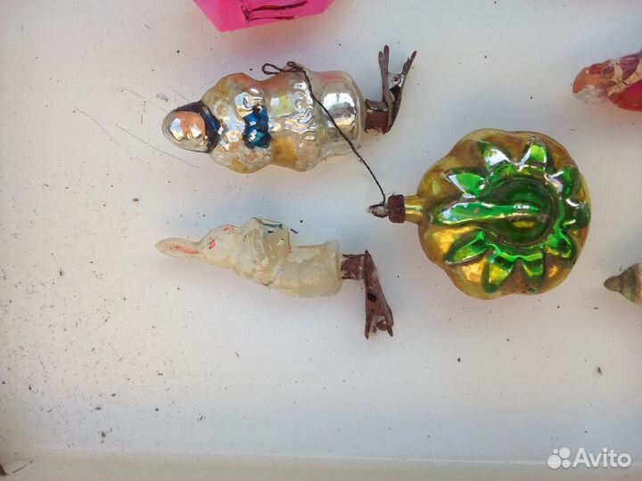 Елочные игрушки СССР на прищепке