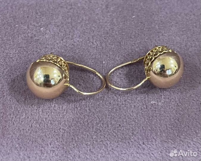 Золотые серьги СССР