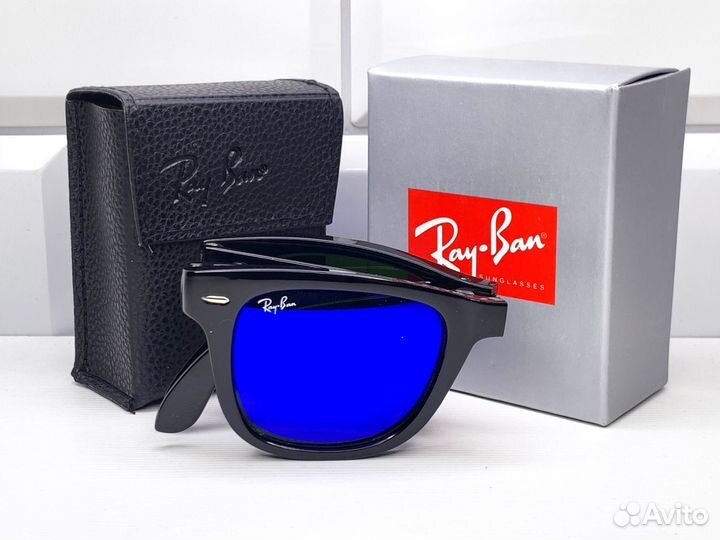 Очки Ray Ban Wayfarer Folding 4105 Синие