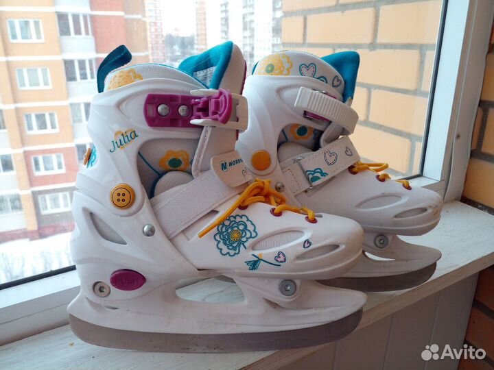 Коньки детские для девочки 30-33