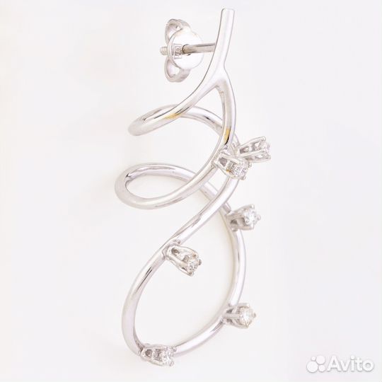 Серьги золотые с бриллиантами