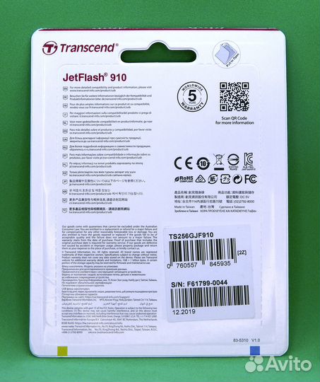 Transcend 256GB JetFlash 910 USB 3.1 TS256GJF910