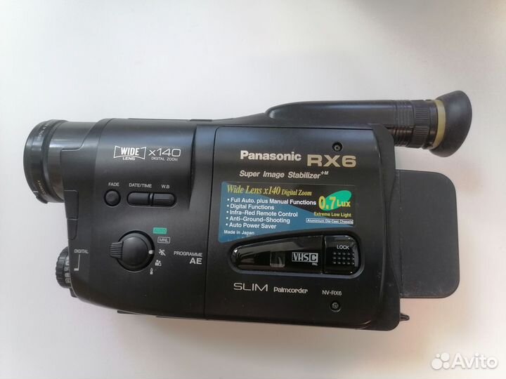 Видеокамера раритетная с кассетой panasonic RX6