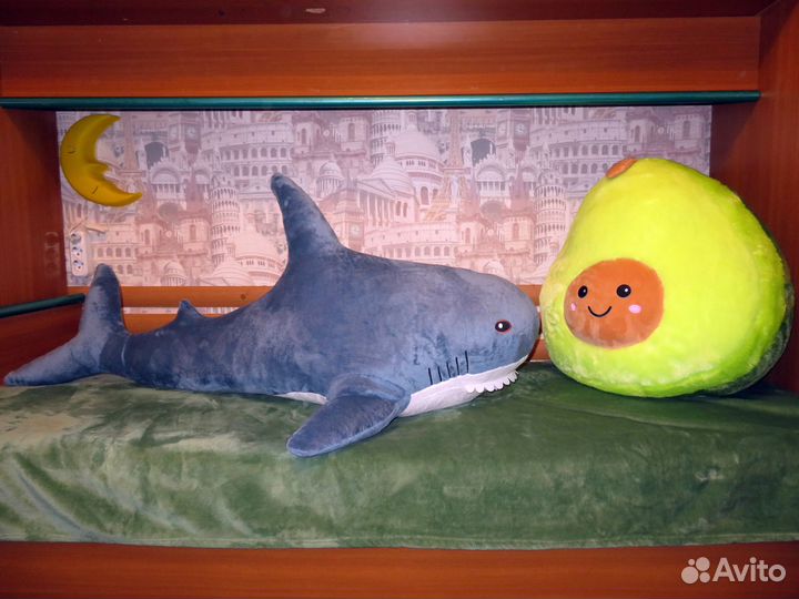 Новые мягкие игрушки Акула Авокадо