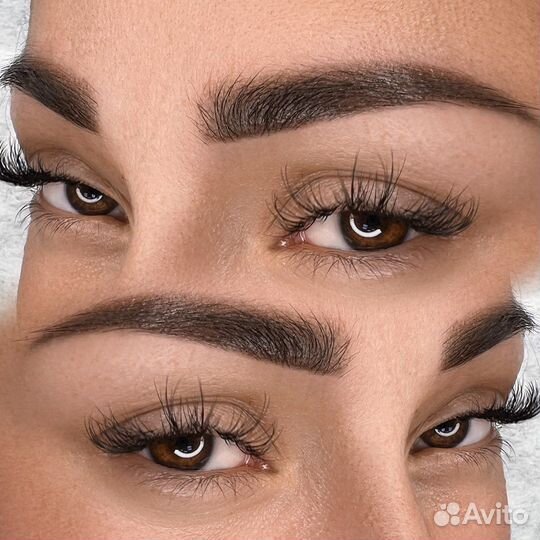 Перманентный макияж бровей губ и век татуаж