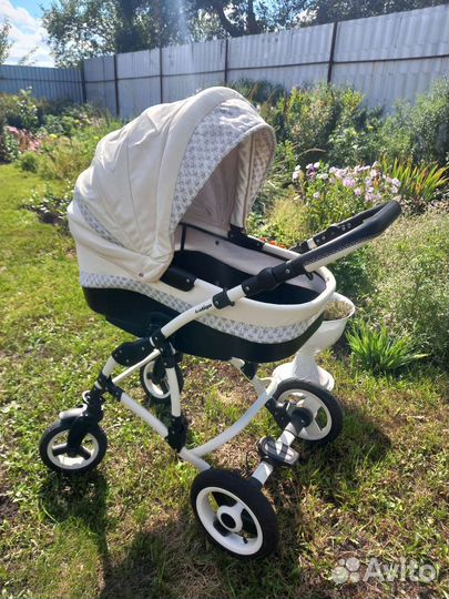 Коляска 2 в 1 Indigo эко кожа