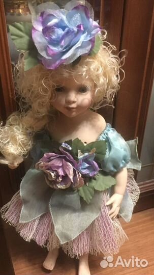 Кукла фея коллекционная фарфор большая