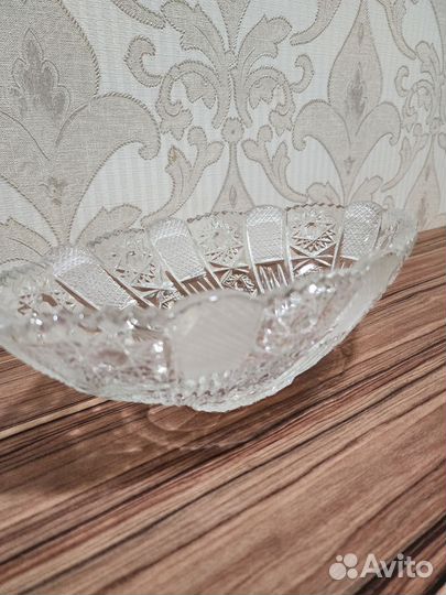 Ваза для фруктов хрусталь СССР