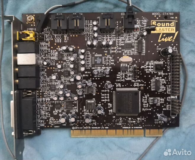 Звуковая карта creative sound blaster live CT4760