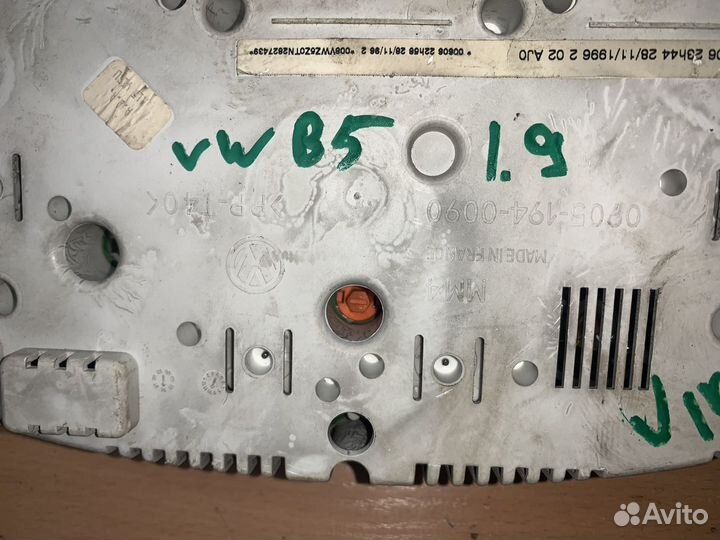 Панель приборов vw Passat b5 1.9 DT