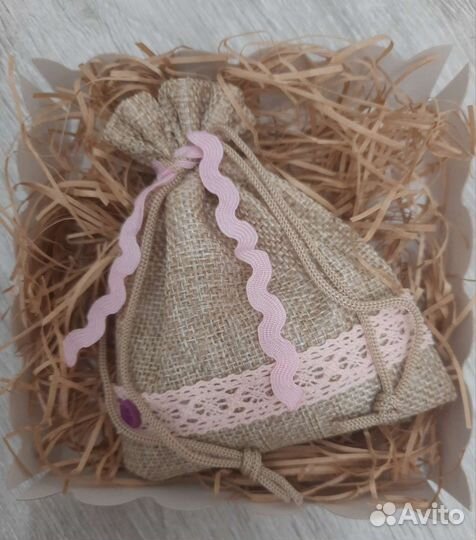 Саше с лавандой сухоцветы декор