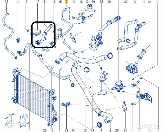 Патрубок расширительного бачка Renault Duster HSM