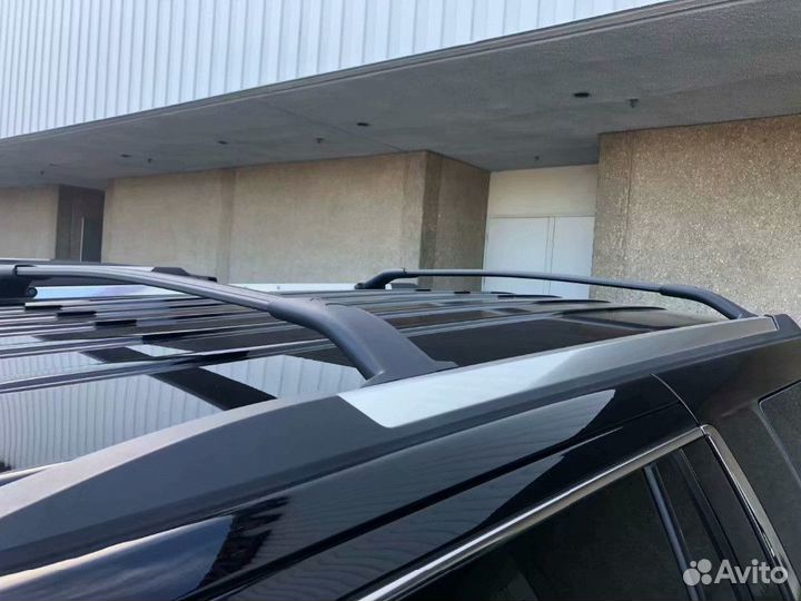 Поперечины на рейлинги Cadillac Escalade (чёрные)