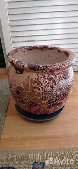 Напольные керамические горшки для цветов