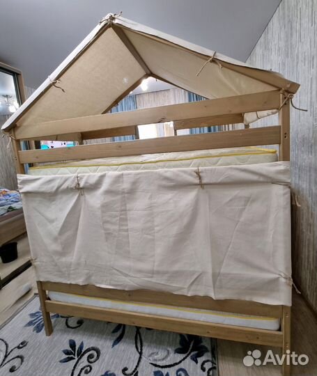 Двухъярусная кровать домик бу