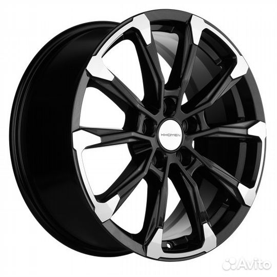 Диски Khomen 1808 Black-FP 7.5x18 5x114.3 ET 45 Dia 67.1