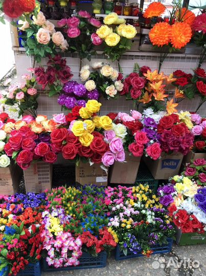 Искусственные цветы для декора