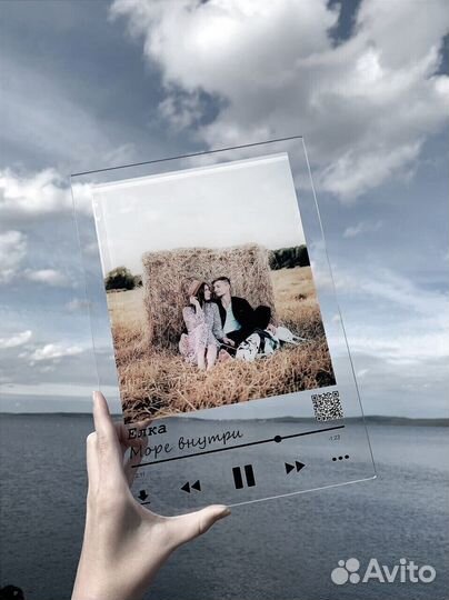 Трек-пластинка, живое фото на стекле