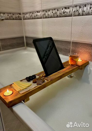 Полка столик для ванной